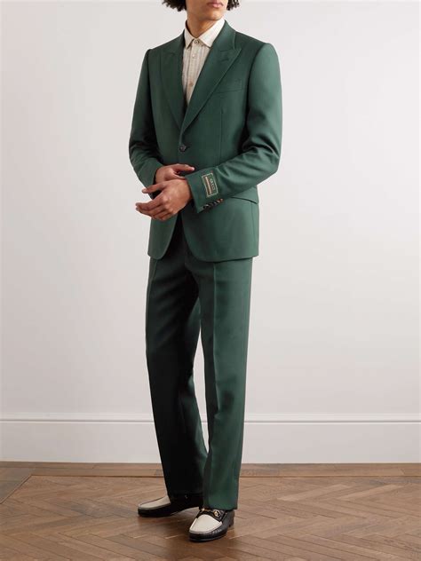 green gucci suit sample